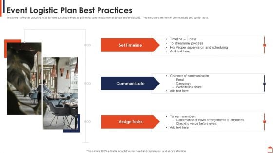 Event Logistic Plan Best Practices Topics PDF