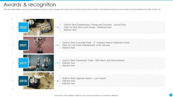 Event Management Firm Overview Awards And Recognition Brochure PDF Event Management Firm Overview Awards And Recognition Brochure PDF