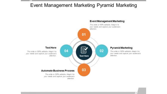 Event Management Marketing Pyramid Marketing Automate Business Process Ppt PowerPoint Presentation Layouts Display