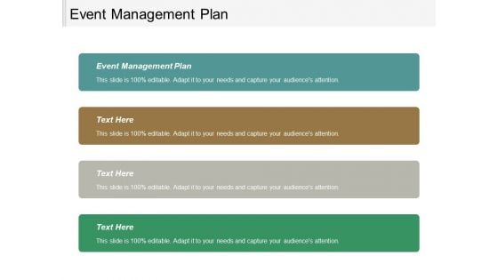 Event Management Plan Ppt PowerPoint Presentation File Visual Aids Cpb