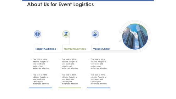 Event Management Services About Us For Event Logistics Ppt PowerPoint Presentation Slides Introduction PDF Event Management Services About Us For Event Logistics Ppt PowerPoint Presentation Slides Introduction PDF
