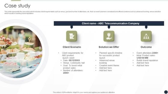 Event Management Services Company Profile Case Study Template PDF Event Management Services Company Profile Case Study Template PDF