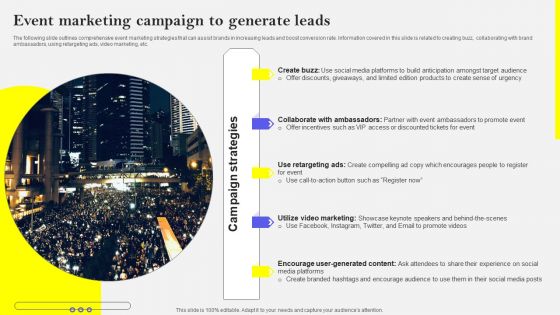 Event Marketing Campaign To Generate Leads Information PDF