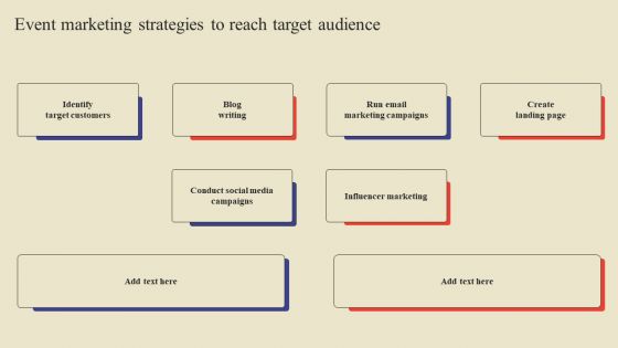 Event Marketing Strategies To Reach Target Audience Ppt Infographics Graphics Design PDF