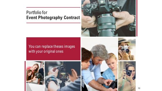 Event Photography Contract Template Ppt PowerPoint Presentation Complete Deck With Slides