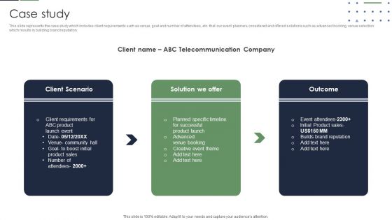 Event Planner Company Profile Case Study Sample PDF