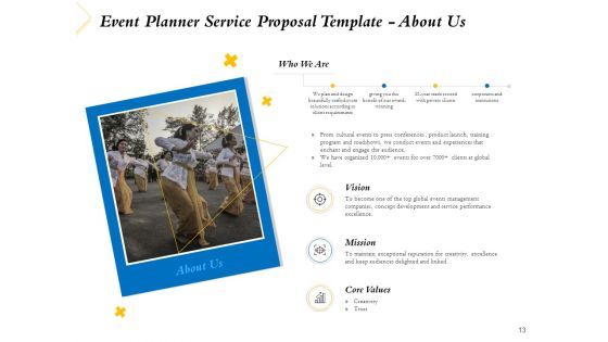 Event Planner Service Proposal Template Ppt PowerPoint Presentation Complete Deck With Slides