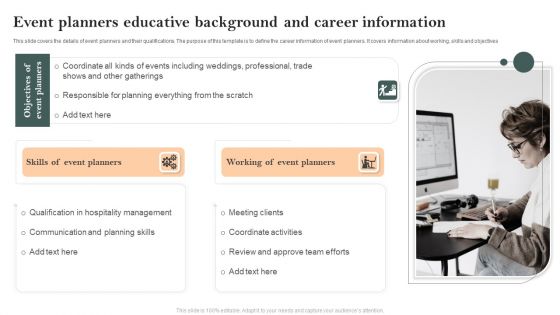 Event Planners Educative Background And Career Information Microsoft PDF