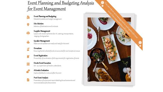 Event Planning And Budgeting Analysis For Event Management Ppt PowerPoint Presentation Icon Diagrams PDF