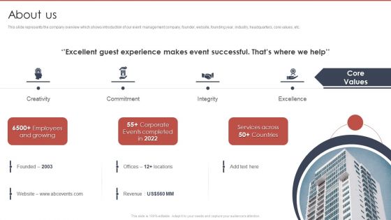 Event Planning And Management Company Profile About Us Demonstration PDF Event Planning And Management Company Profile About Us Demonstration PDF