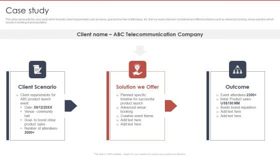 Event Planning And Management Company Profile Case Study Themes PDF