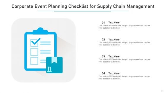 Event Planning Management Supply Chain Rate Quantity Ppt PowerPoint Presentation Complete Deck With Slides