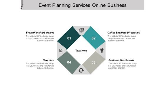 Event Planning Services Online Business Directories Business Dashboards Ppt PowerPoint Presentation File Background Images