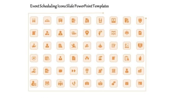 Event Scheduling Icons Slide PowerPoint Templates Ppt PowerPoint Presentation File Outfit PDF