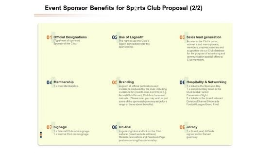 Event Sponsor Benefits For Sports Club Proposal Price Ppt PowerPoint Presentation Model Example File PDF Event Sponsor Benefits For Sports Club Proposal Price Ppt PowerPoint Presentation Model Example File PDF