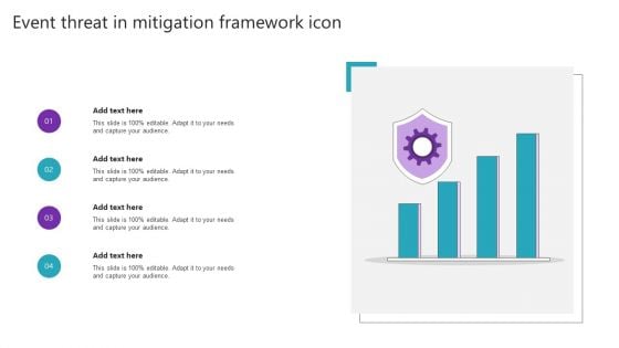 Event Threat In Mitigation Framework Icon Elements PDF