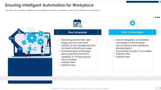 Evolving BI Infrastructure Ensuring Intelligent Automation For Workplace Guidelines PDF