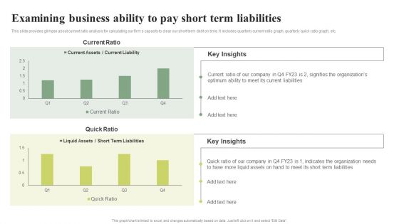 Examining Business Ability To Pay Short Term Liabilities Effective Planning For Monetary Icons PDF