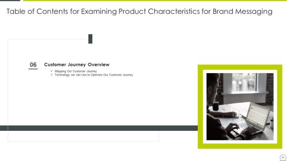 Examining Product Characteristics For Brand Messaging Ppt PowerPoint Presentation Complete Deck With Slides