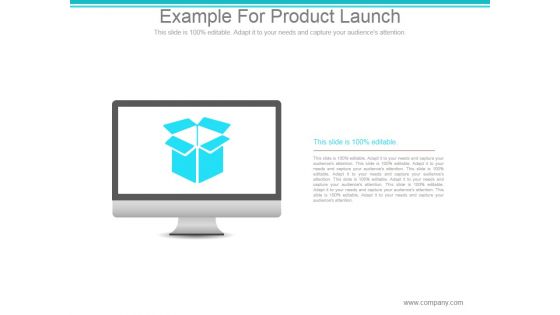 Example For Product Launch Ppt PowerPoint Presentation Ideas