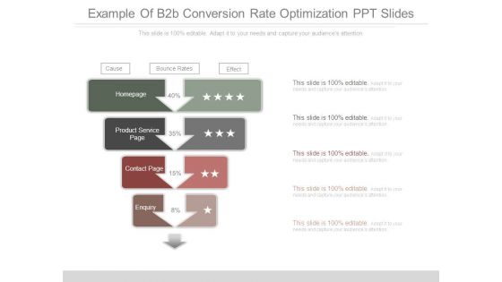 Example Of B2b Conversion Rate Optimization Ppt Slides