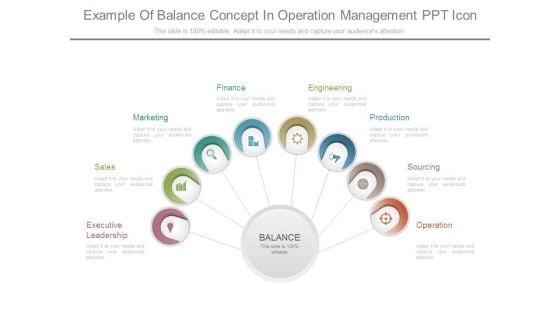 Example Of Balance Concept In Operation Management Ppt Icon
