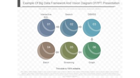 Example Of Big Data Framework And Vision Diagram Of Ppt Presentation