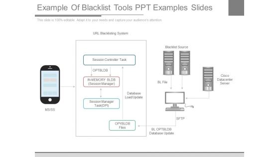 Example Of Blacklist Tools Ppt Examples Slides