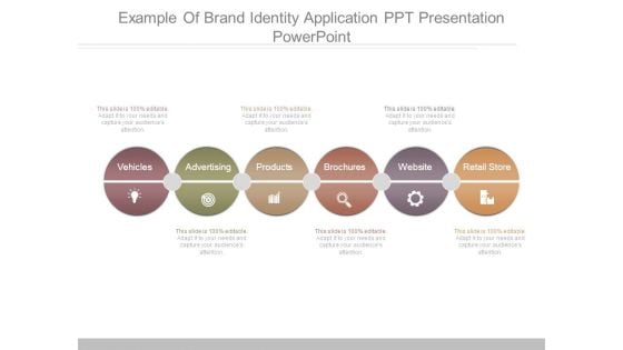 Example Of Brand Identity Application Ppt Presentation Powerpoint