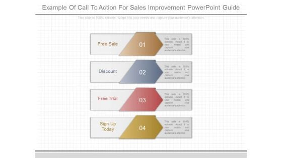 Example Of Call To Action For Sales Improvement Powerpoint Guide Example Of Call To Action For Sales Improvement Powerpoint Guide