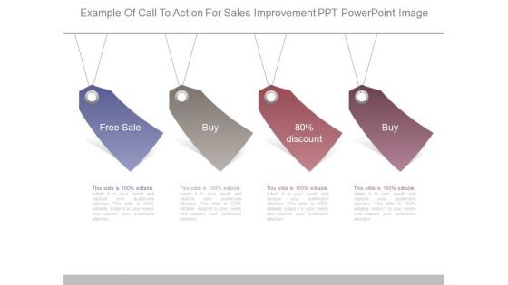 Example Of Call To Action For Sales Improvement Ppt Powerpoint Image