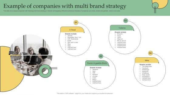 Example Of Companies With Multi Brand Strategy Ppt PowerPoint Presentation File Layouts PDF