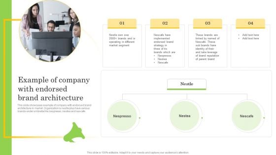 Example Of Company With Endorsed Brand Architecture Portrait PDF