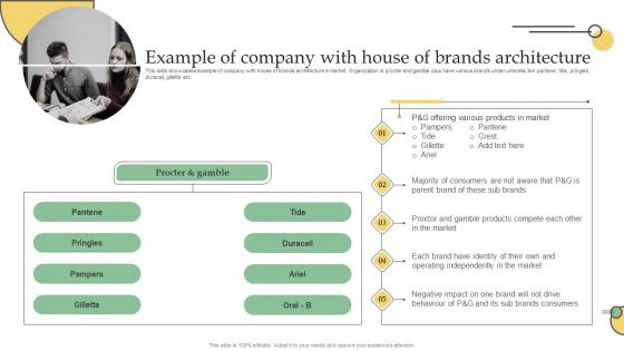 Example Of Company With House Of Brands Architecture Ppt PowerPoint Presentation File Inspiration PDF