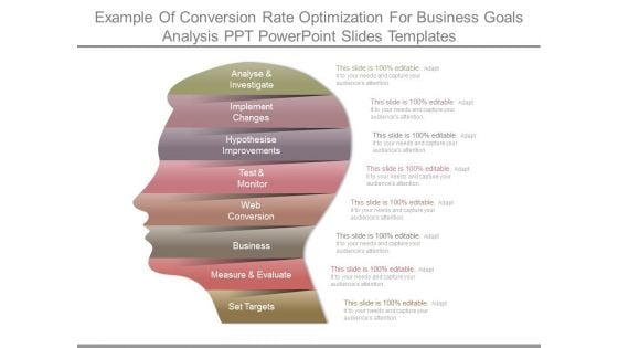 Example Of Conversion Rate Optimization For Business Goals Analysis Ppt Powerpoint Slides Templates