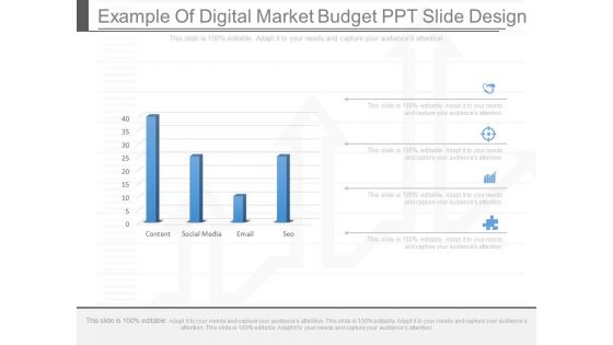 Example Of Digital Market Budget Ppt Slide Design