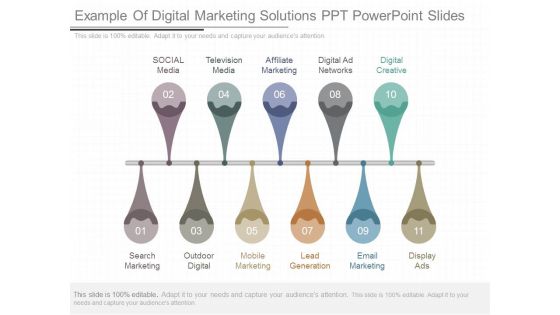 Example Of Digital Marketing Solutions Ppt Powerpoint Slides