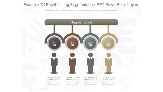 Example Of Email Listing Segmentation Ppt Powerpoint Layout