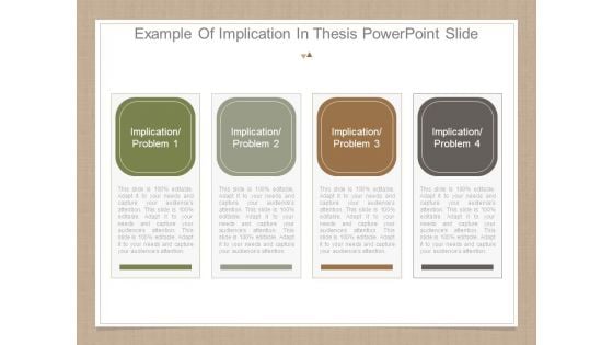 Example Of Implication In Thesis Powerpoint Slide