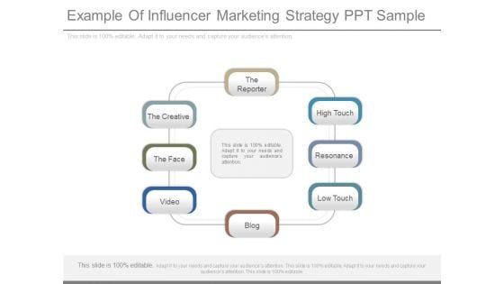 Example Of Influencer Marketing Strategy Ppt Sample