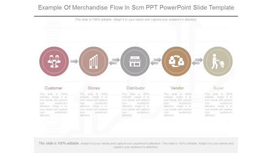 Example Of Merchandise Flow In Scm Ppt Powerpoint Slide Template