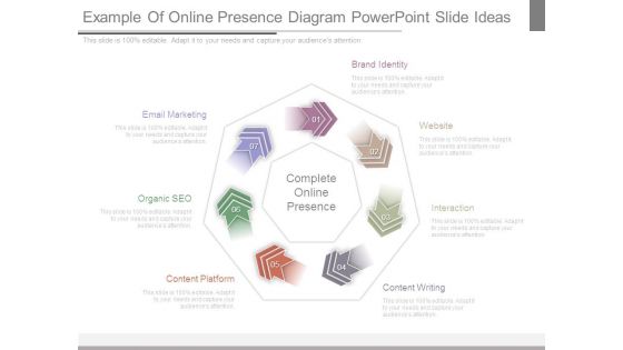 Example Of Online Presence Diagram Powerpoint Slide Ideas