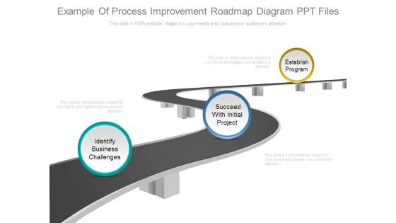 Example Of Process Improvement Roadmap Diagram Ppt Files