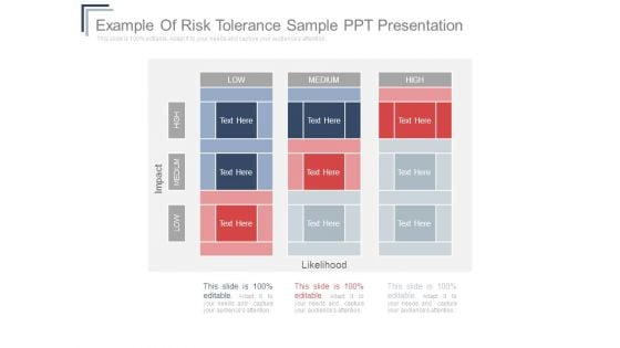 Example Of Risk Tolerance Sample Ppt Presentation