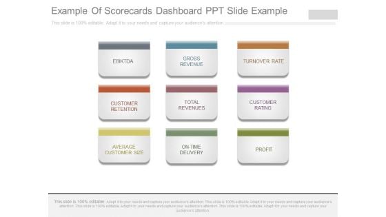 Example Of Scorecards Dashboard Ppt Slide Example