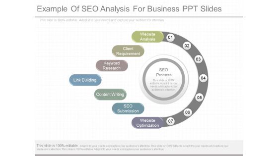 Example Of Seo Analysis For Business Ppt Slides