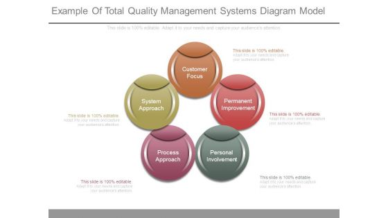 Example Of Total Quality Management Systems Diagram Model