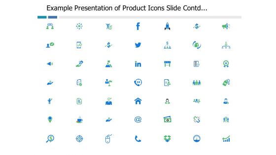 Example Presentation Of Product Icons Slide Contd Ppt PowerPoint Presentation Inspiration Examples
