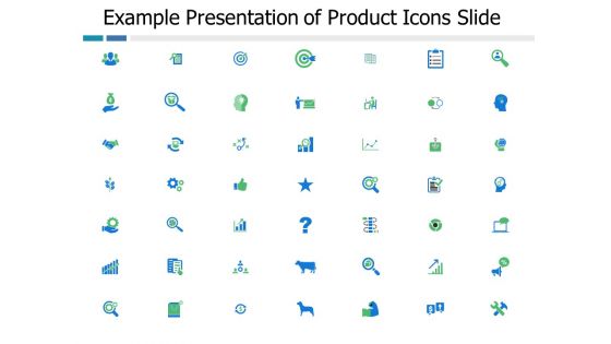 Example Presentation Of Product Icons Slide Ppt PowerPoint Presentation Professional Tips