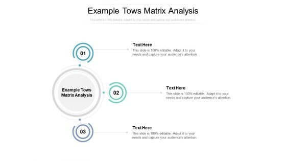 Example Tows Matrix Analysis Ppt PowerPoint Presentation Icon Inspiration Cpb